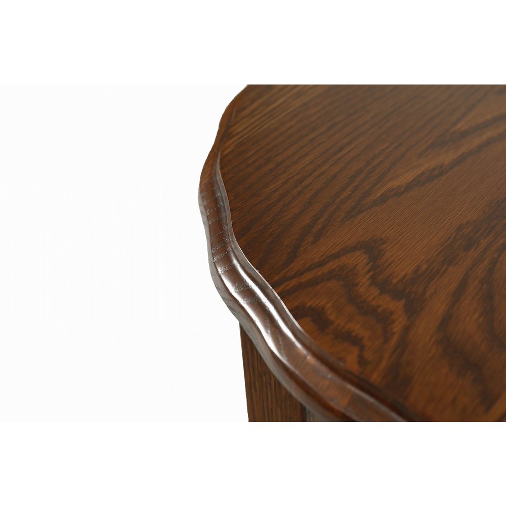 Mission Oak End Table With Barley Twist Legs - Walnut. Picture 3