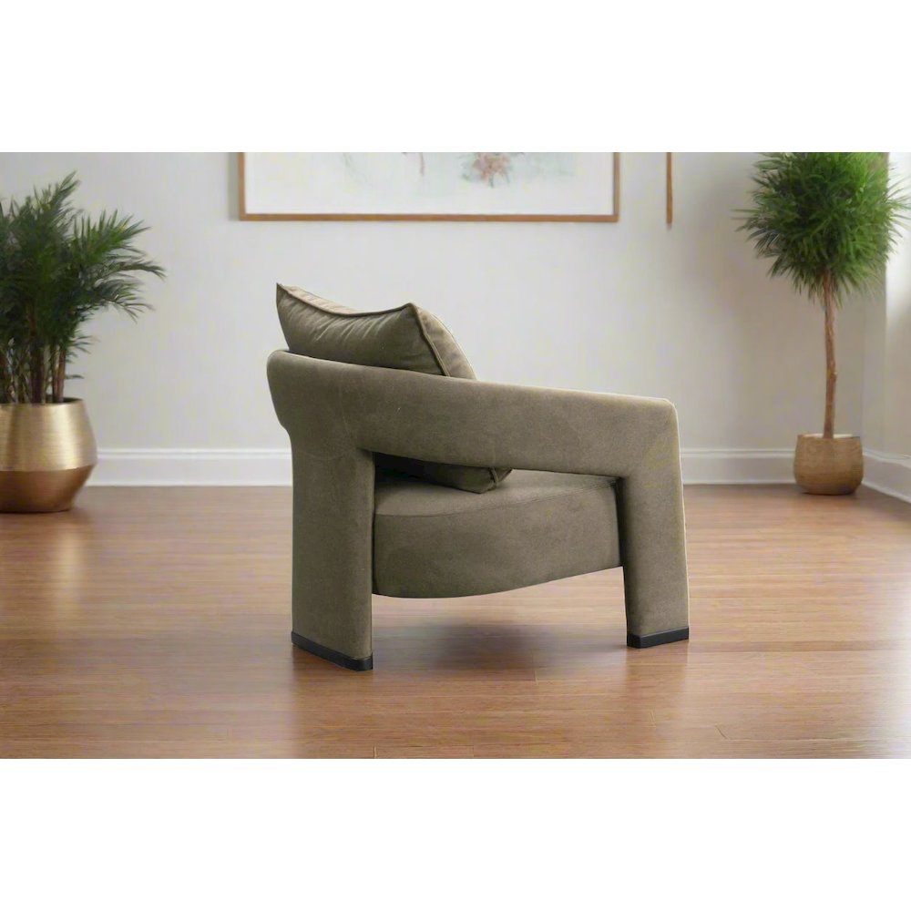 Valora Mid-Century Modern Livingroom Armchair - Gray. Picture 5
