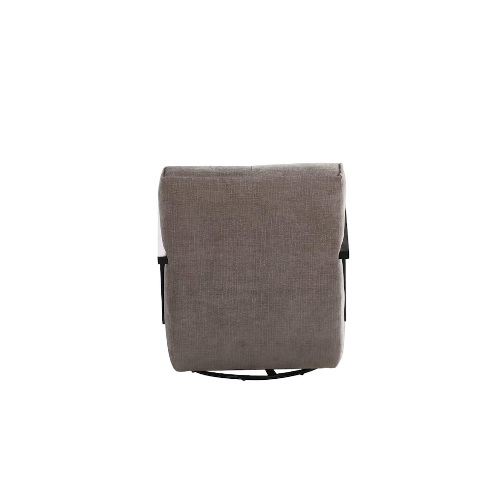 Linea Collection Modern Swivel Arm Chair - Gray. Picture 2