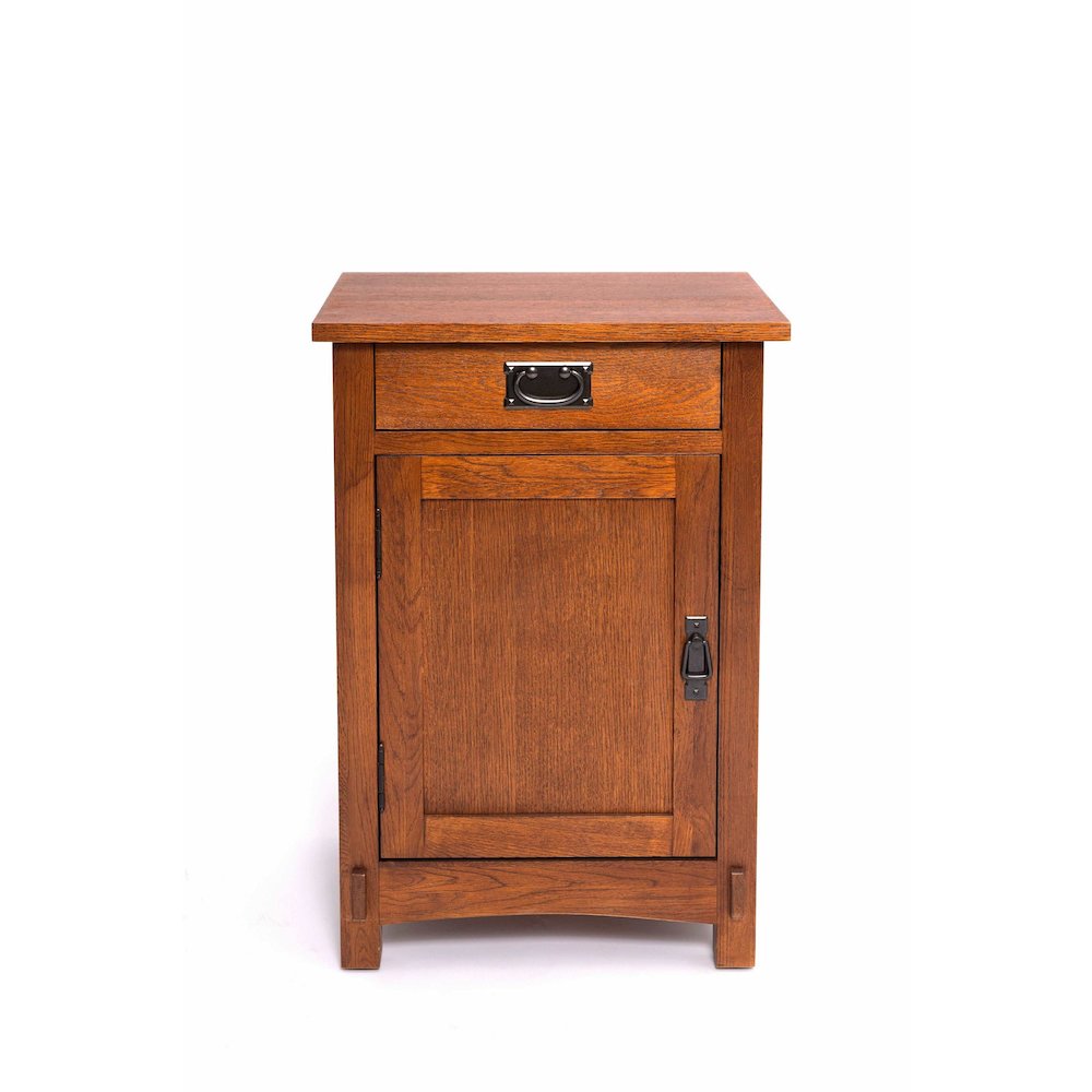 Mission / Arts and Crafts 1 Door, 1 Drawer Nightstand. Picture 2