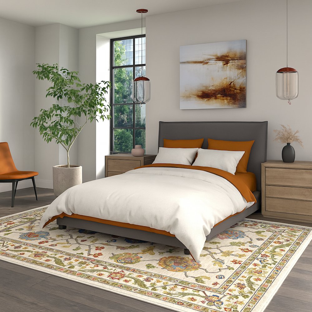Area Rug Ultra Soft Washable Rug, Non Slip, Stain Resistant Rugs (2'7" x 9'). Picture 5