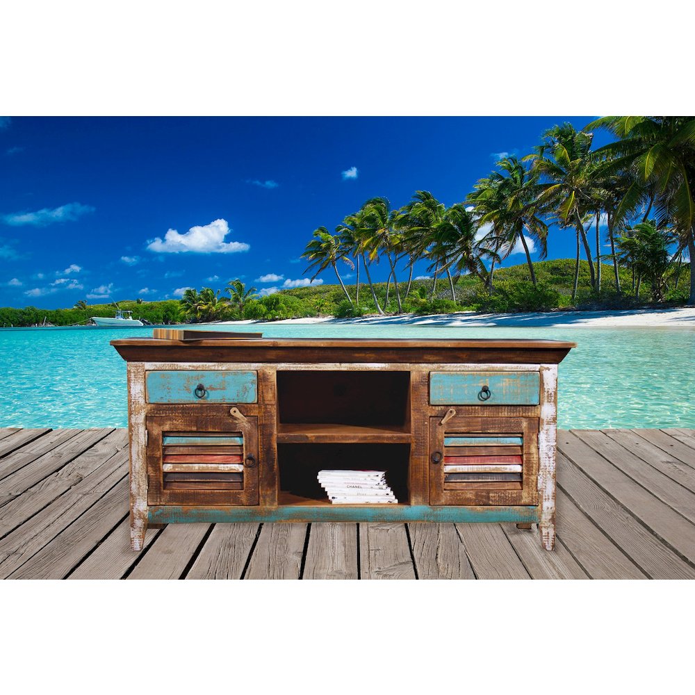 La Boca Shutter Door TV Stand - 60". Picture 3