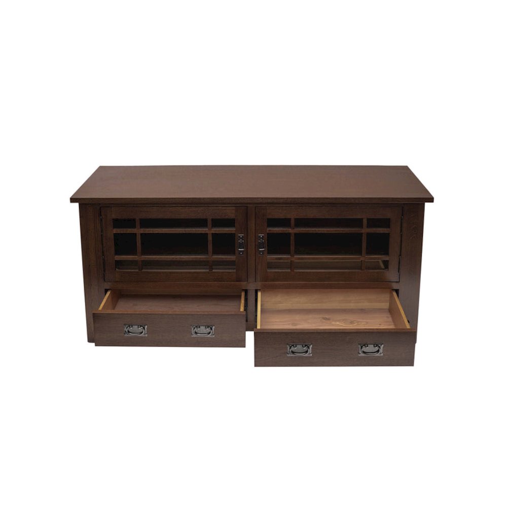 Mission Quarter Sawn Oak Tv Stand - 60" - Michael's Cherry. Picture 3