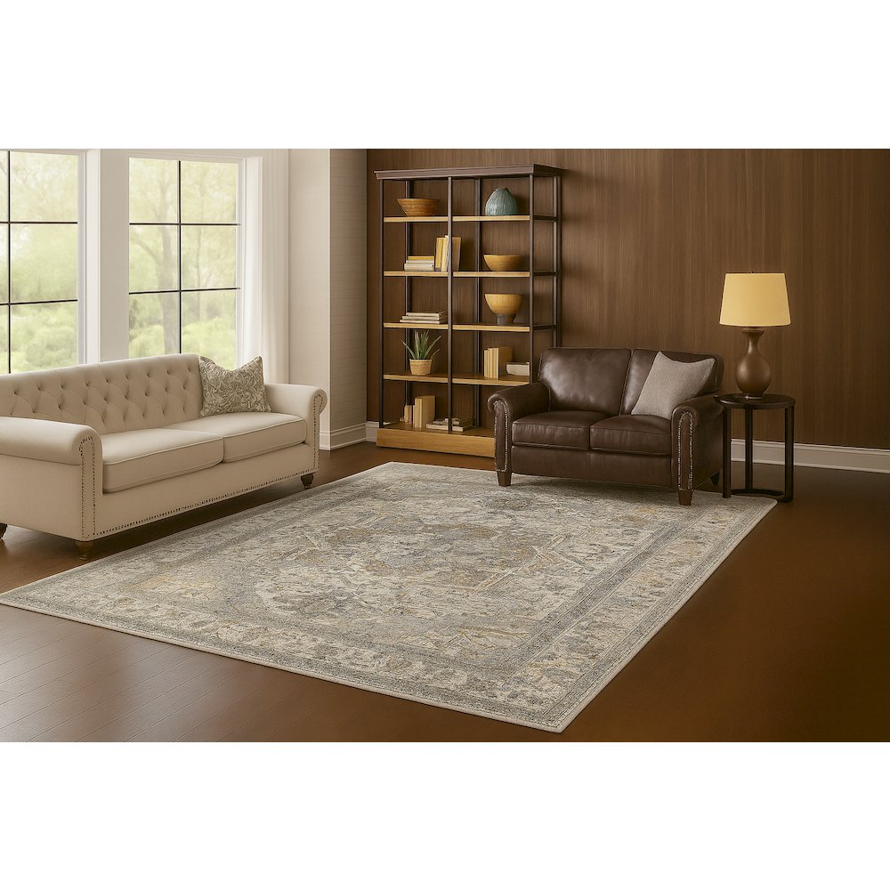 Area Rug Ultra Soft Washable Rug, Non Slip, Stain Resistant Rugs (2'7" x 9'). Picture 2