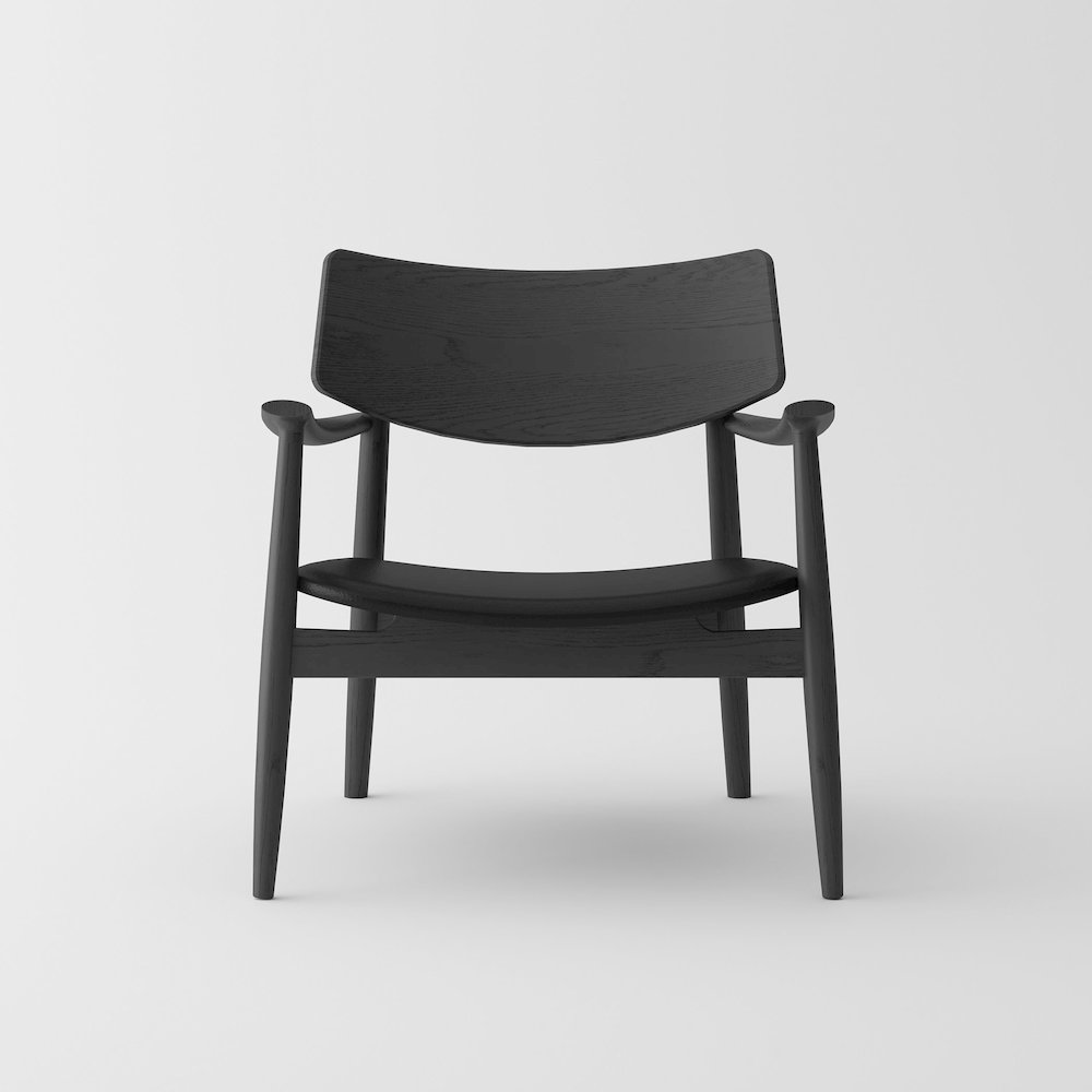 Isabella Mid century Leisure Chair Walnut - Black. Picture 1