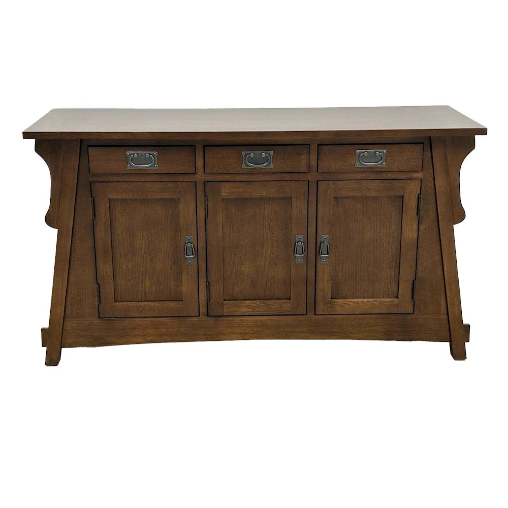 Mission Oak Crofter Console Cabinet - Michael's Cherry - 55" - Walnut. Picture 2