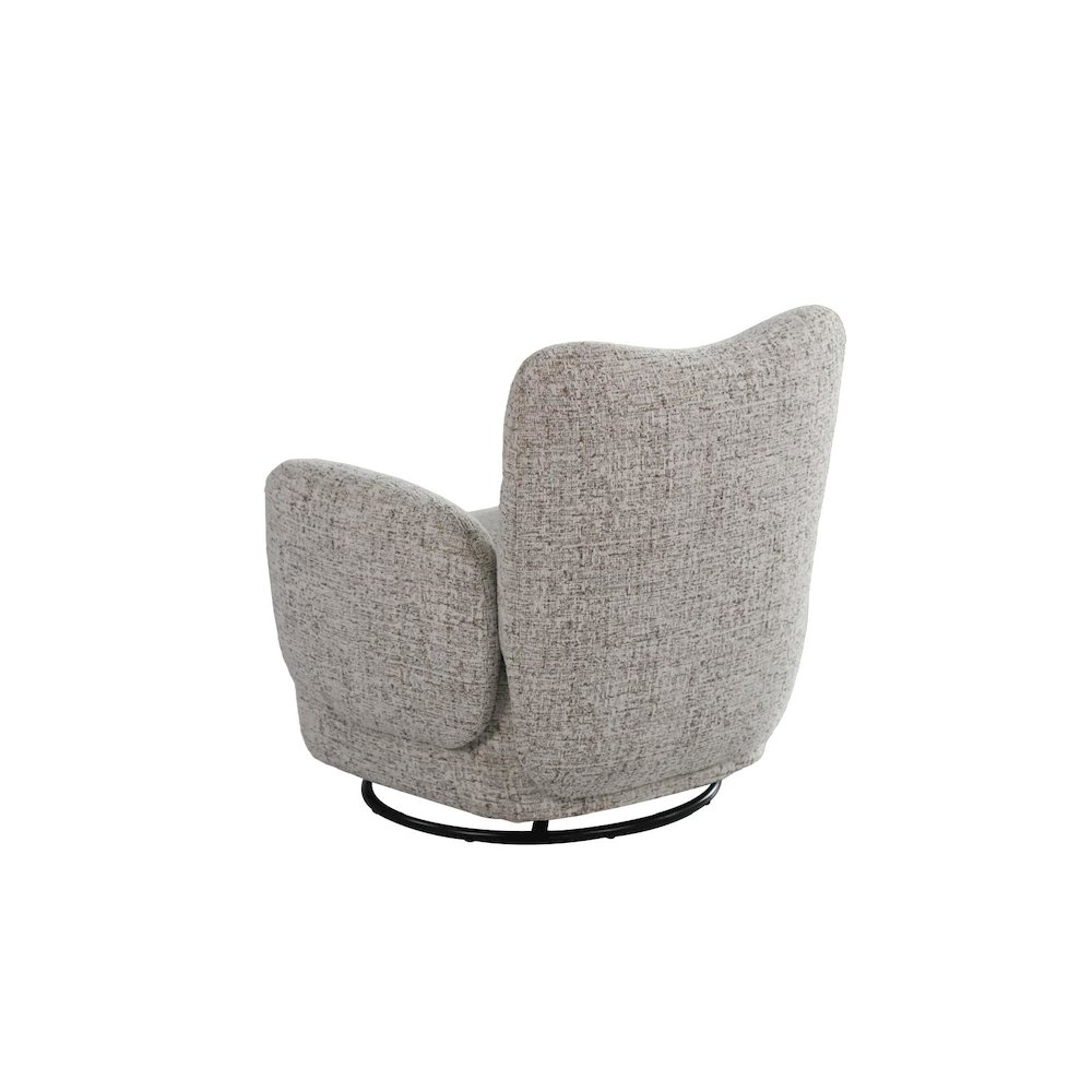 Atlas Modern Fabric Swivel Arm Chair. Picture 2