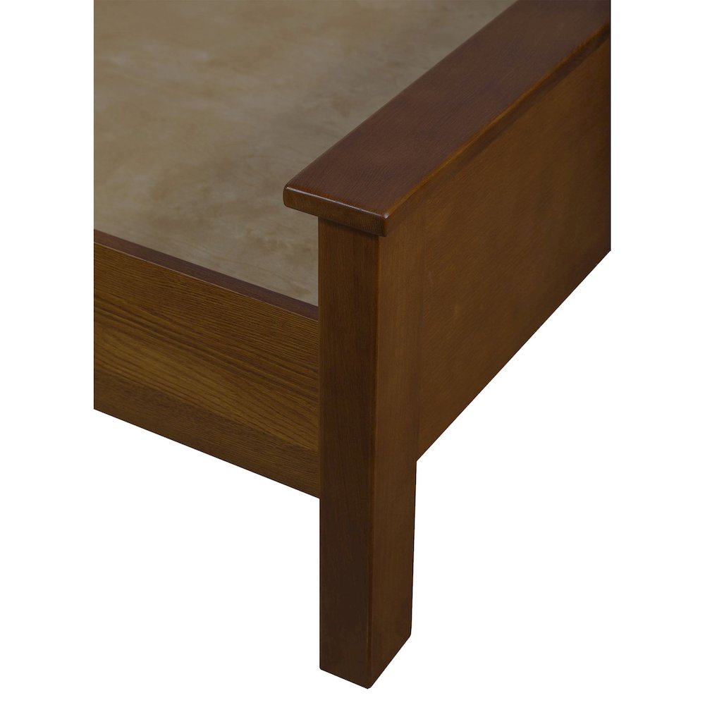Mission Oak Panel Bed - Walnut. Picture 3