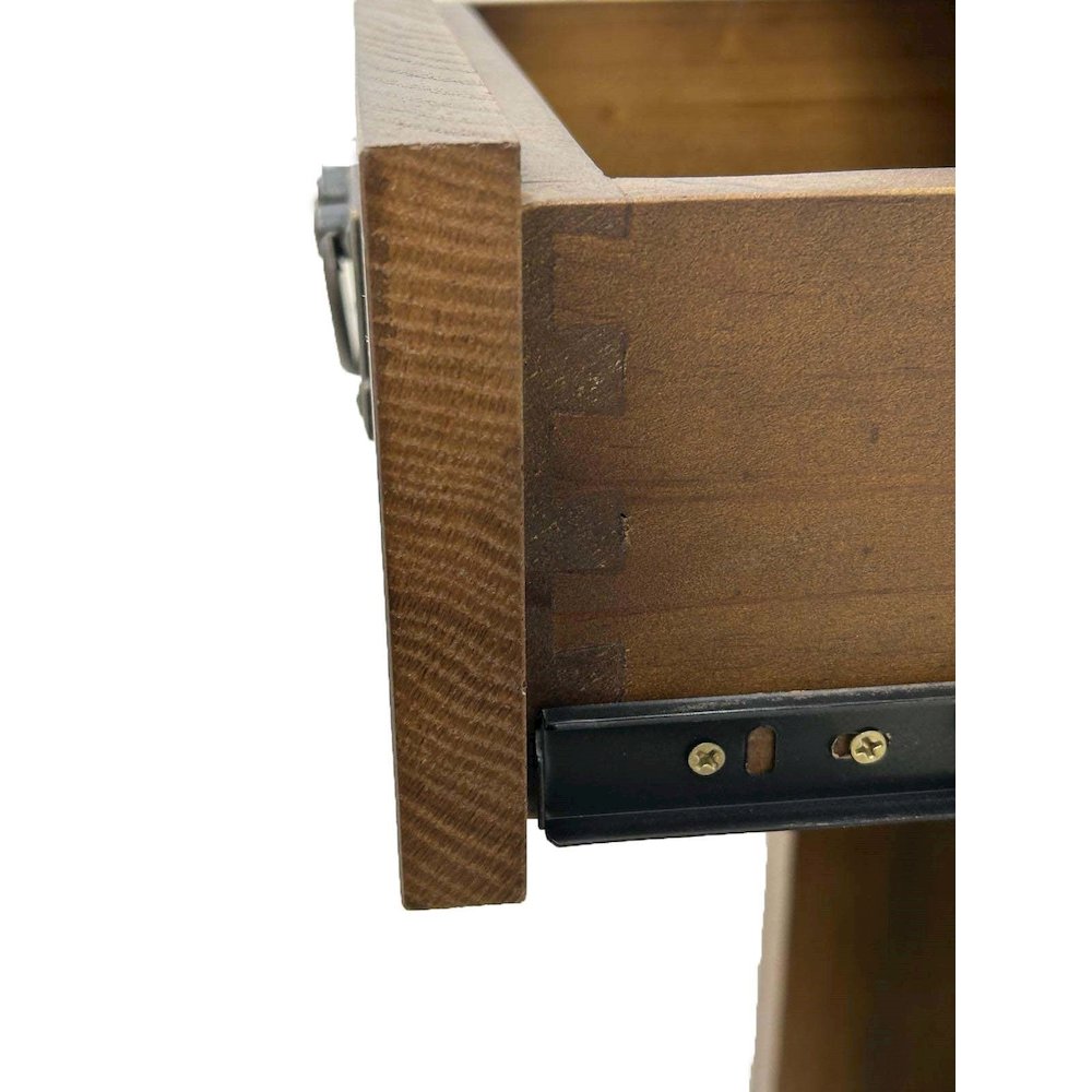 Mission Solid Quarter Sawn Oak 1 Drawer End Table. Picture 3
