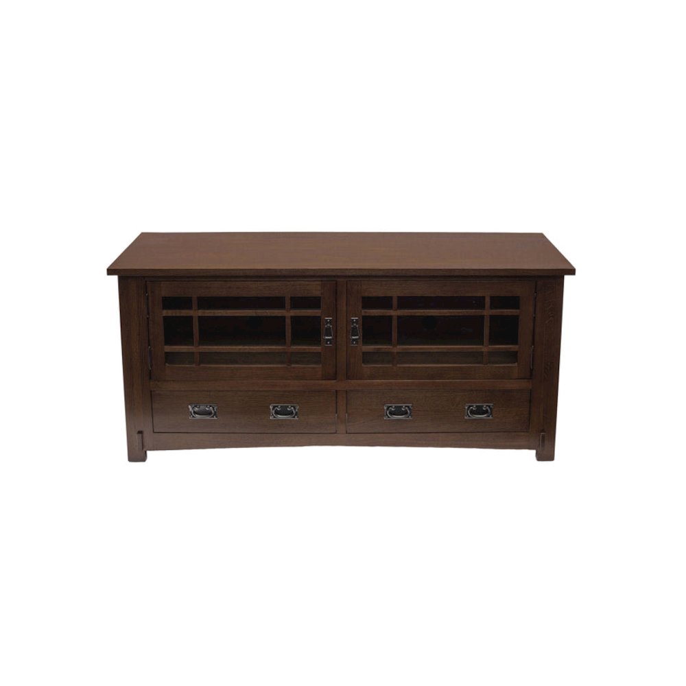 Mission Quarter Sawn Oak Tv Stand - 60" - Michael's Cherry. Picture 1
