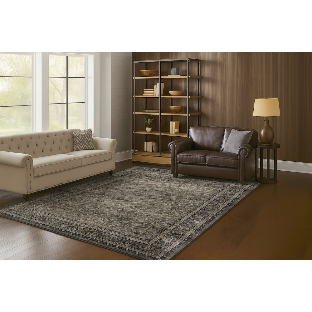 Area Rug Ultra Soft Washable Rug, Non Slip, Stain Resistant Rugs (2'7" x 9'). Picture 3