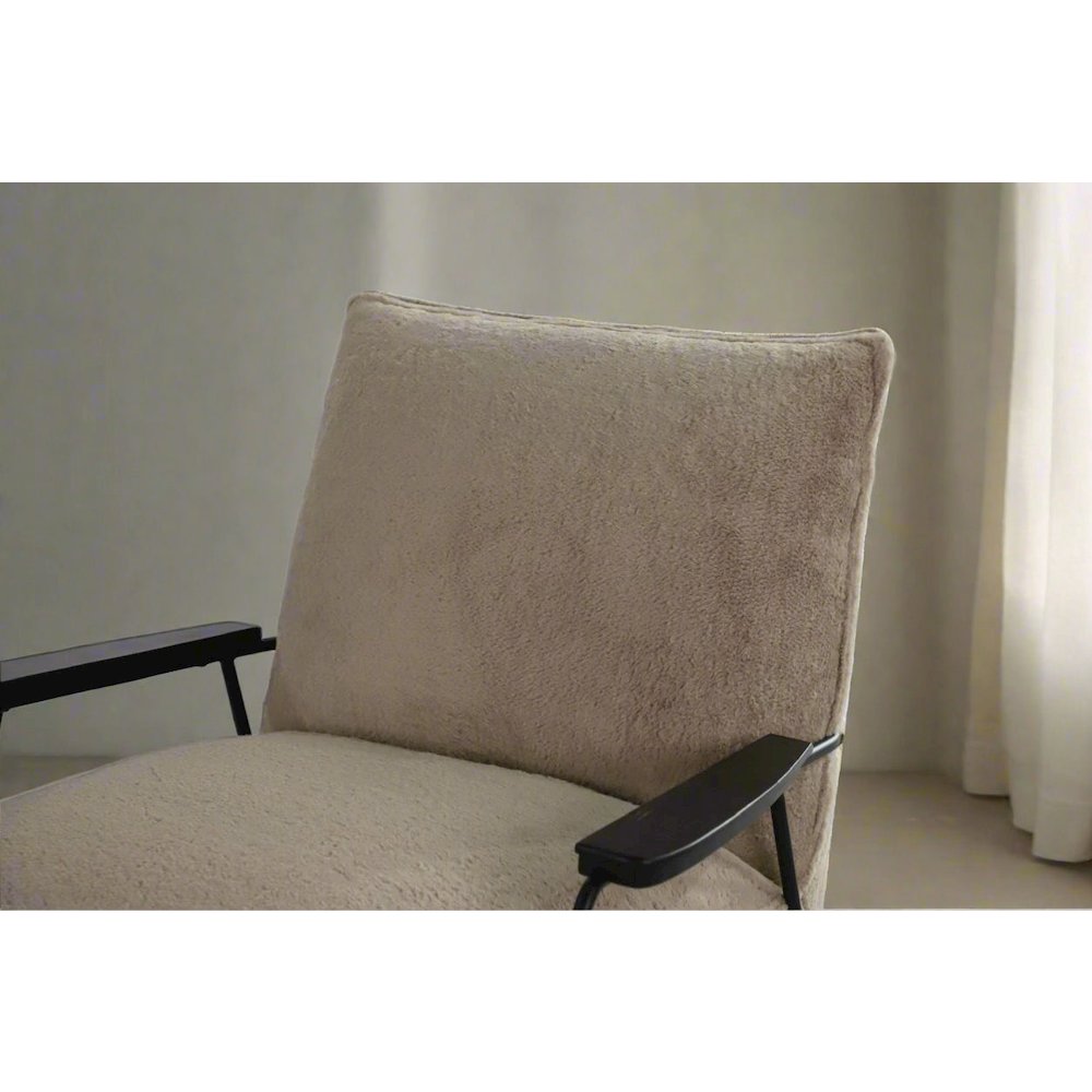 Rythm Collection Mid-Century Modern Rocking Arm Chair. Picture 5
