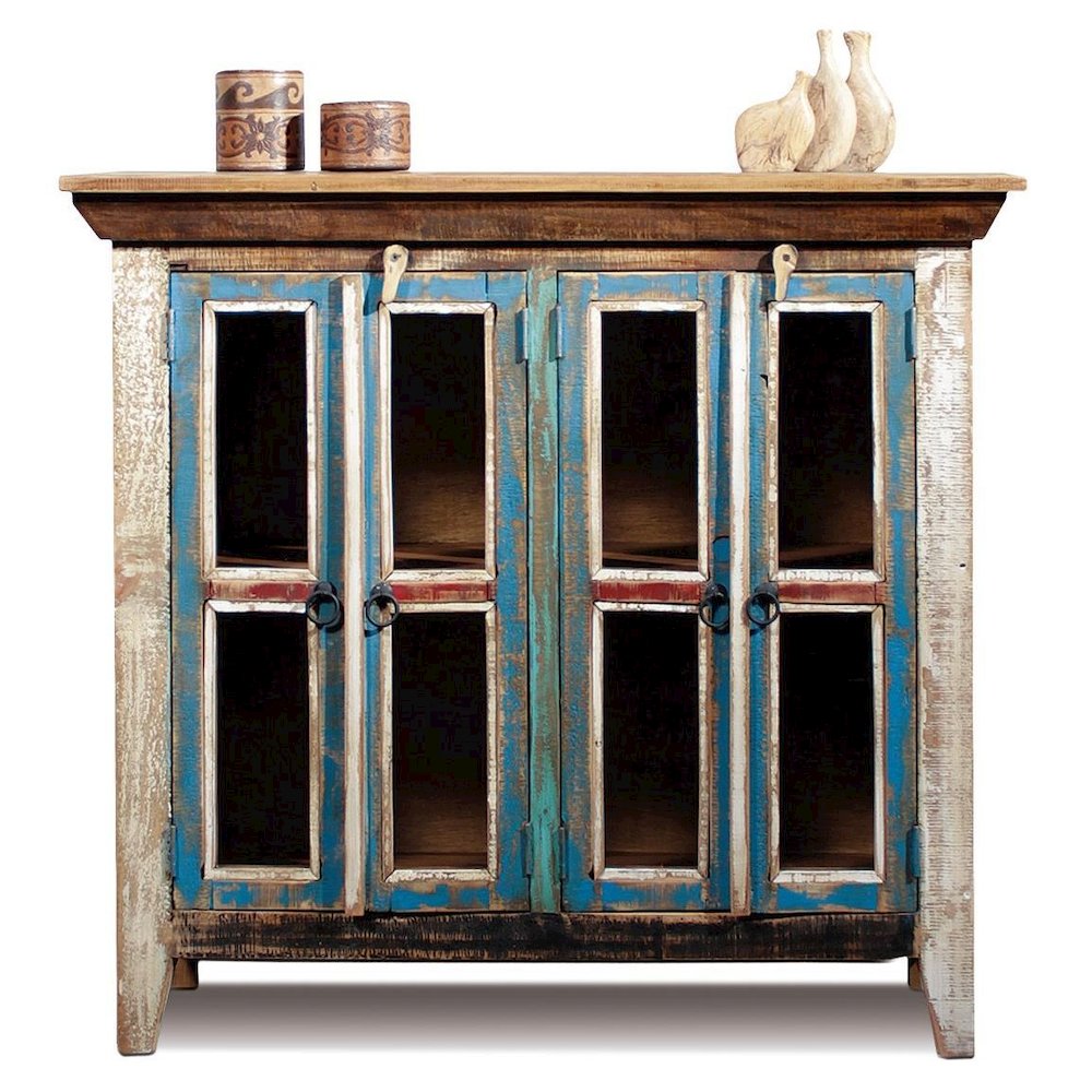 La Boca 4 Door Curio Cabinet. Picture 1