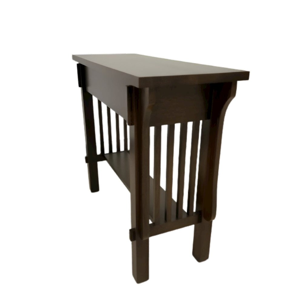 Arts & Crafts Crofter Console Table - Walnut. Picture 1