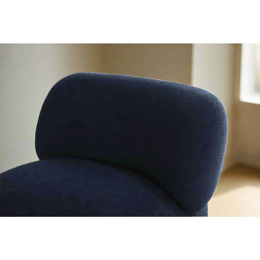 Forma Mid-Century Modern Swivel Livingroom Chair - Blue. Picture 4