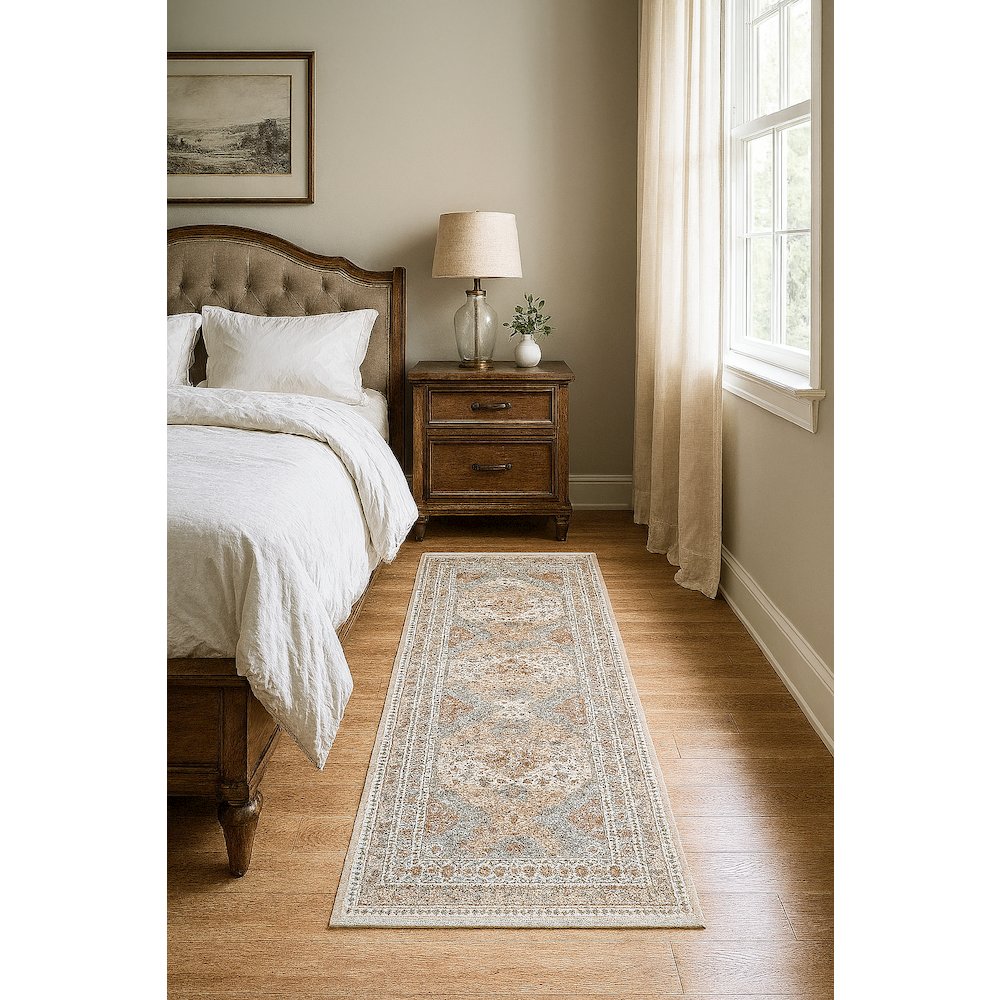 Area Rug Ultra Soft Washable Rug, Non Slip, Stain Resistant Rugs (2'7" x 9'). Picture 5