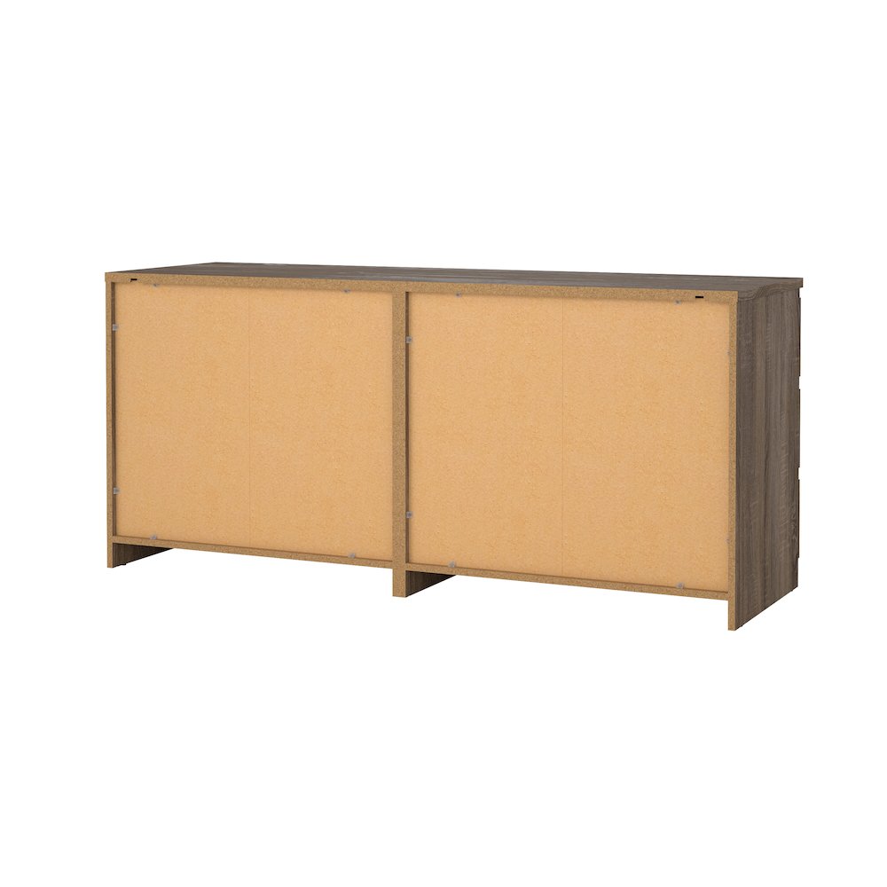 Scottsdale 6 Drawer Double Dresser, Truffle Oak. Picture 5