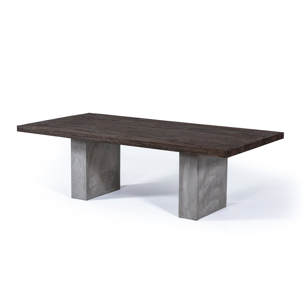 Modrest Renzo Modern Oak & Concrete 94" Dining Table. Picture 5