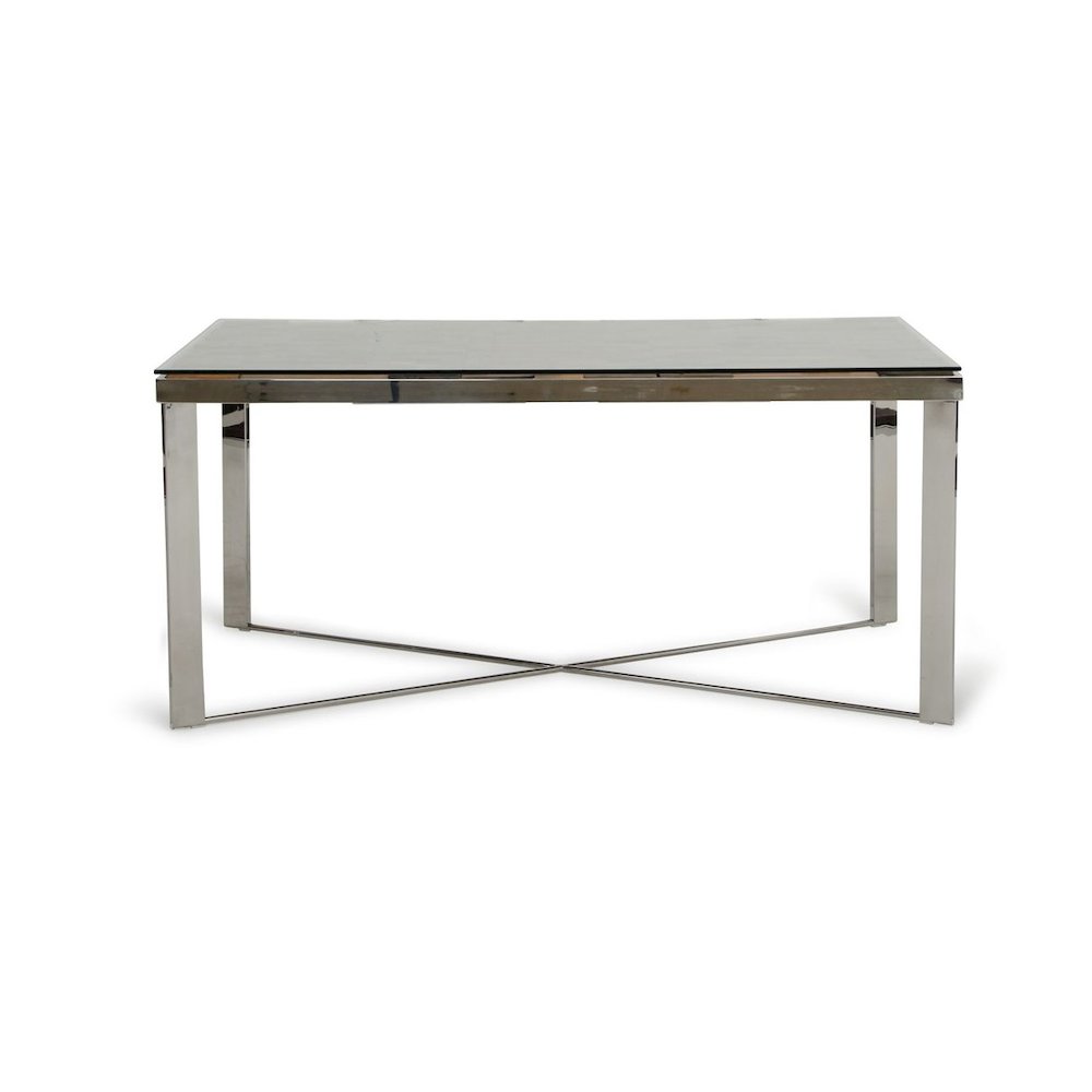 Santiago Modern Rectangular Wood Mosaic Dining Table. Picture 9