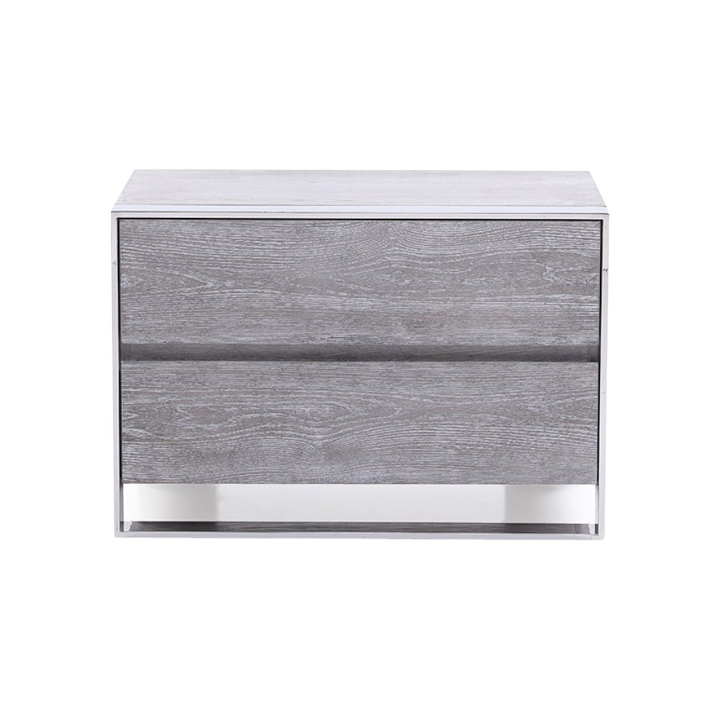 Modrest Arlene Modern Grey Elm Nightstand. Picture 8