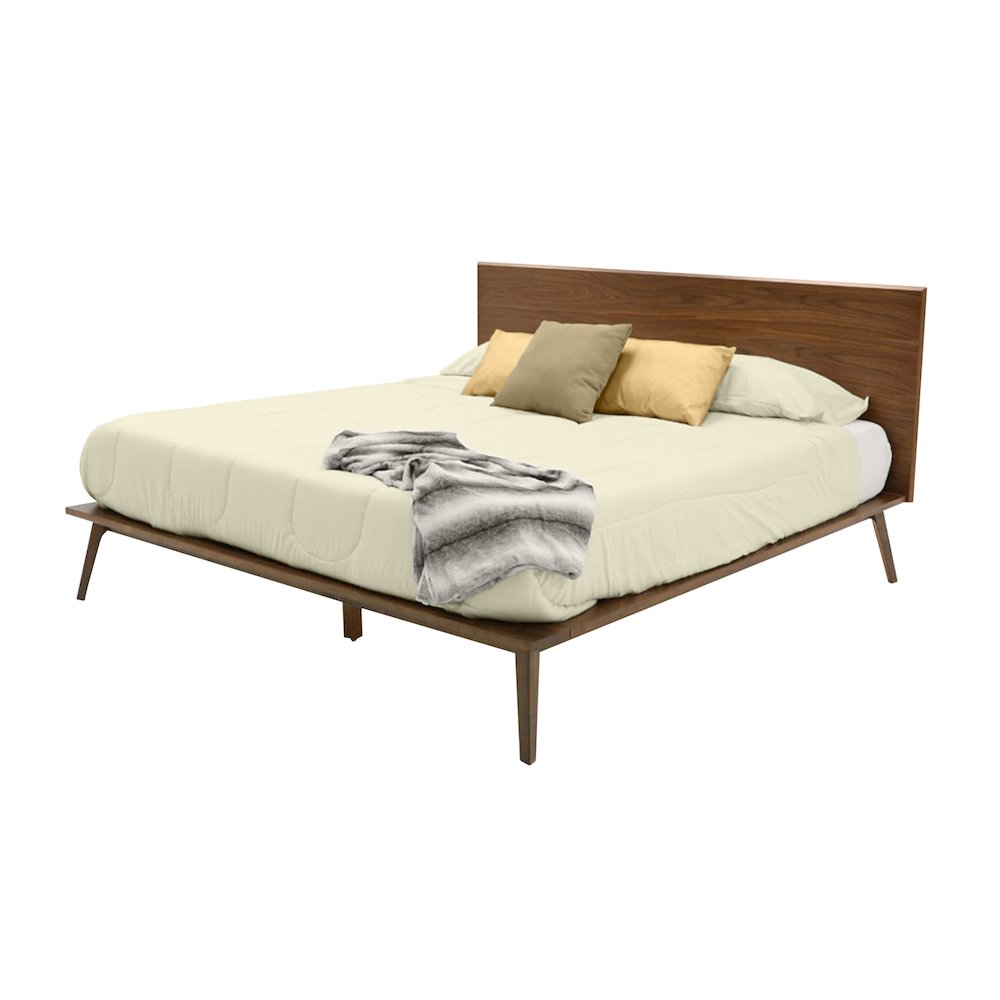 Modrest Carmen - Eastern King Mid-Century Modern Walnut Bed. Picture 4