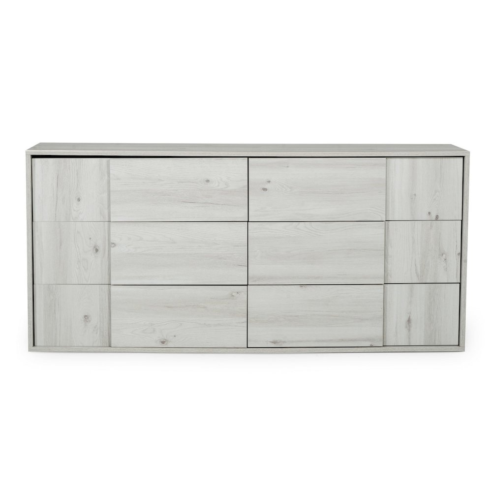 Nova Domus Asus - Italian Modern White Washed Oak Dresser. Picture 2