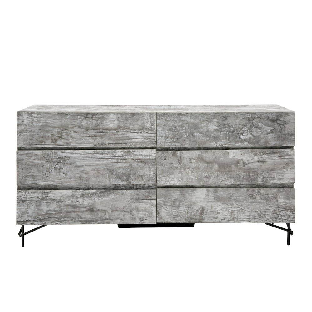 Nova Domus Aria - Italian Modern Multi Grey with texture  Dresser. Picture 4