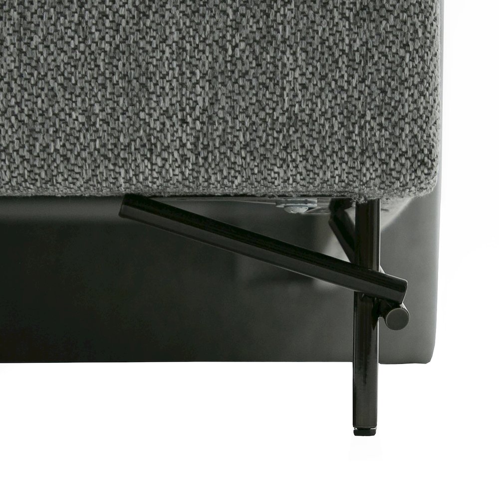 Nova Domus Aria - Eastern King Modern Grey Bed. Picture 7