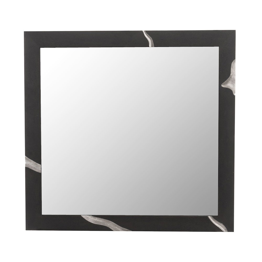 Modrest Aspen - Modern Matte Brown Ash & Silver Mirror. Picture 2
