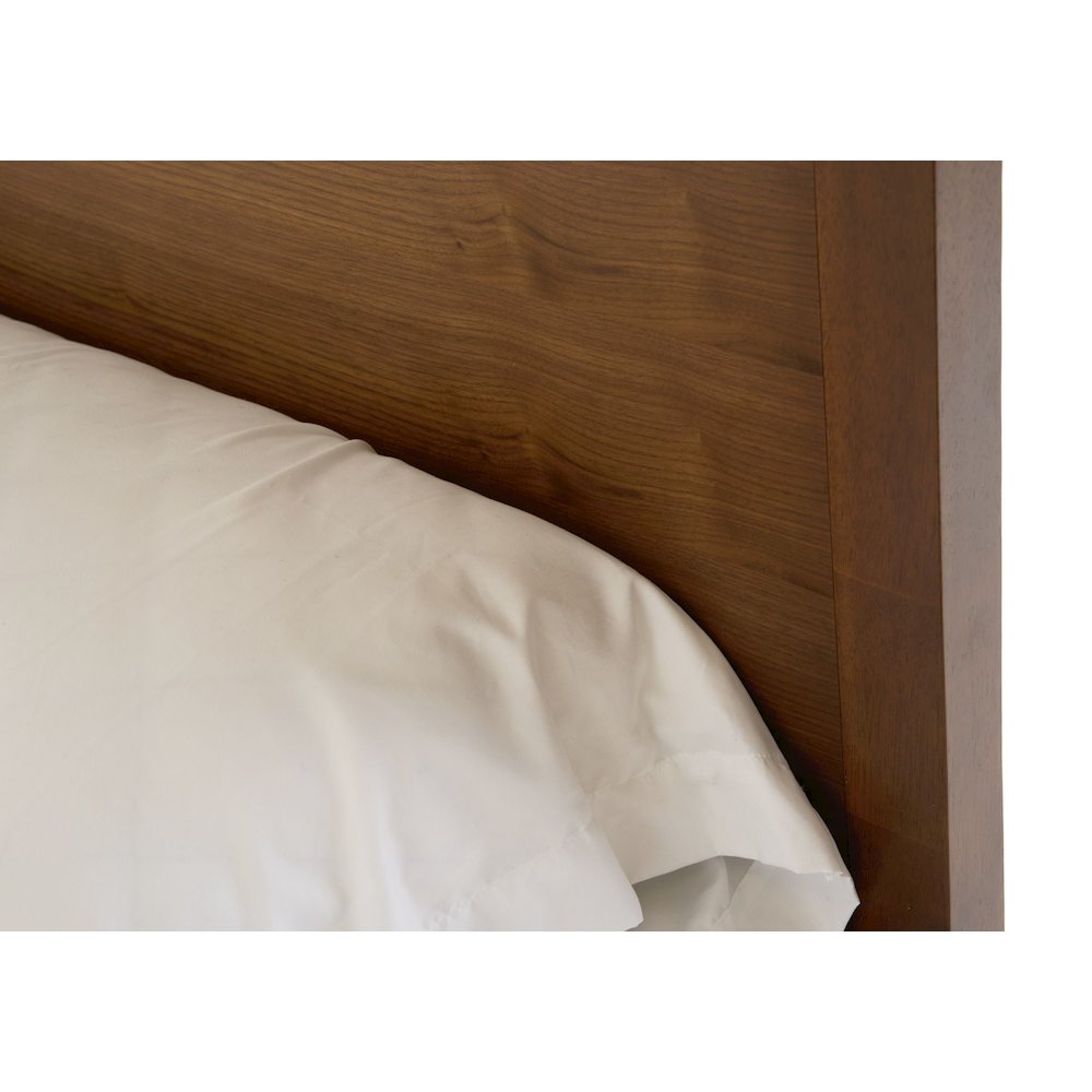 Nova Domus Berlin - Eastern King Modern Walnut Bed. Picture 7