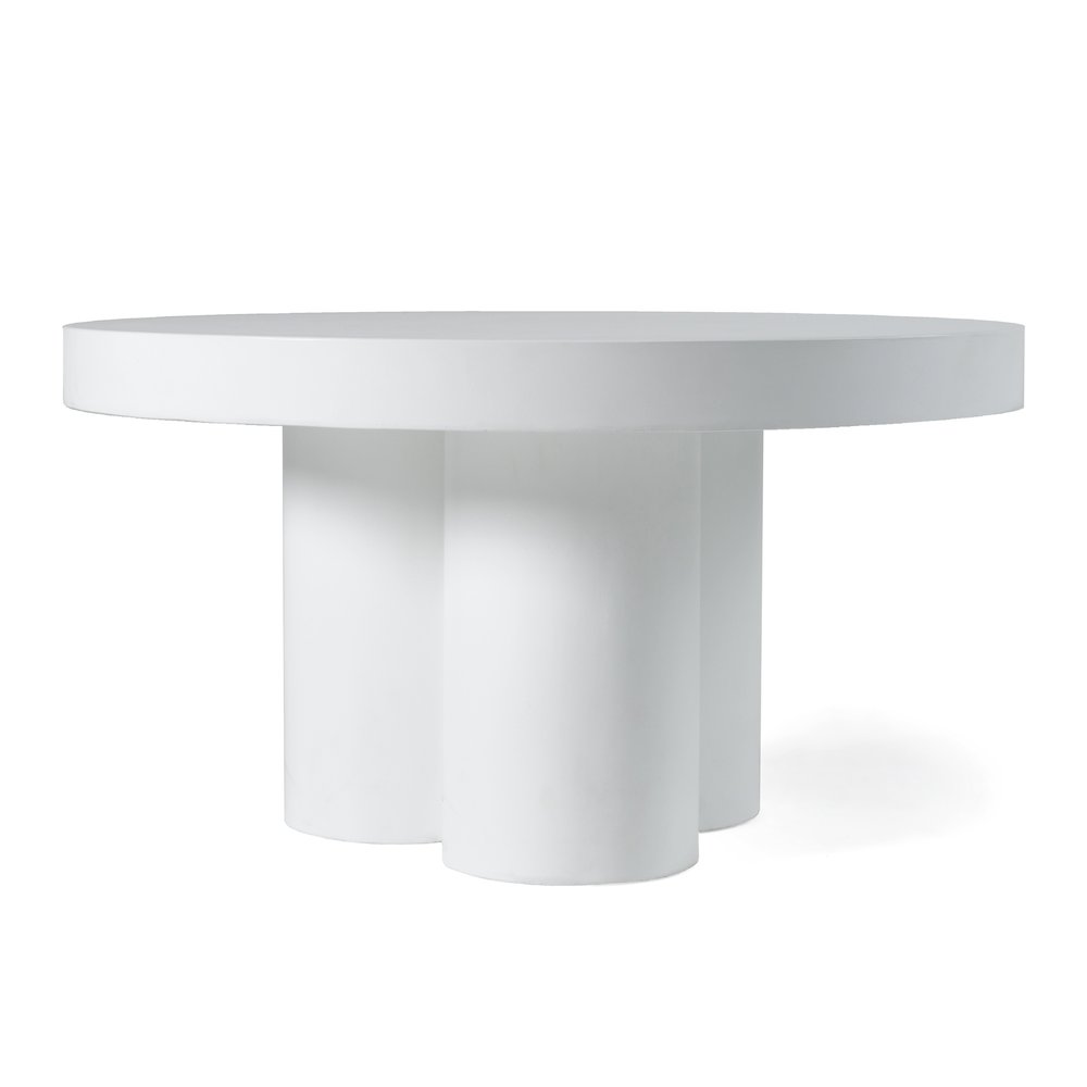 Modrest Bruni - Modern White Concrete Coffee Table. Picture 5