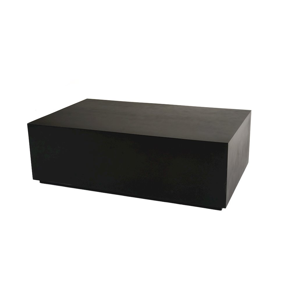 Modrest Fresno - Modern Black Concrete Coffee Table. Picture 4
