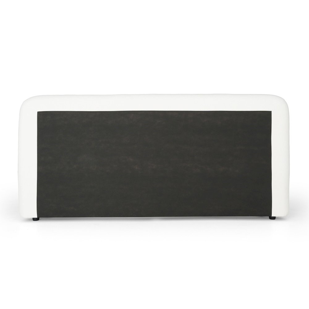 Modrest Liam - Eastern King Modern Ivory Upholstered Bed. Picture 6