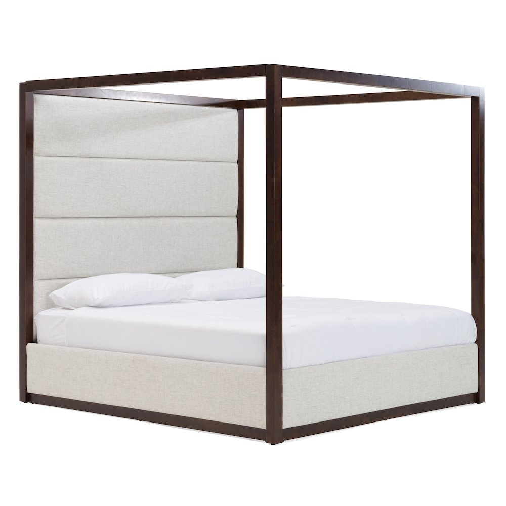 Modrest Manhattan - Eastern King Contemporary Cherry Canopy Bed. Picture 5