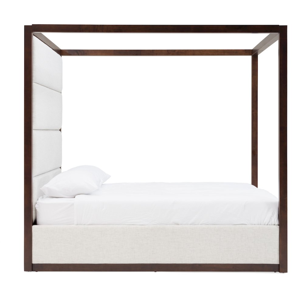 Modrest Manhattan - Eastern King Contemporary Cherry Canopy Bed. Picture 6