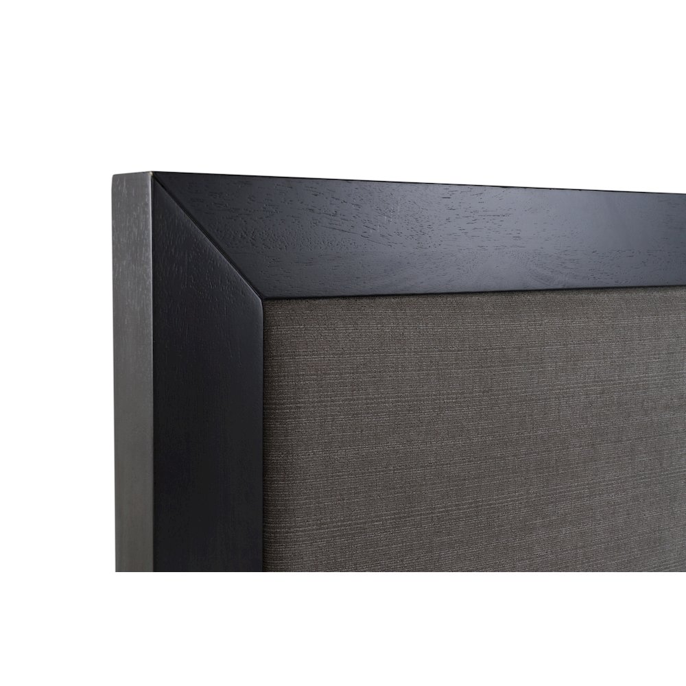 Nova Domus Santa Barbara - Eastern King Modern Grey Fabric and Grey Wash Bed. Picture 10