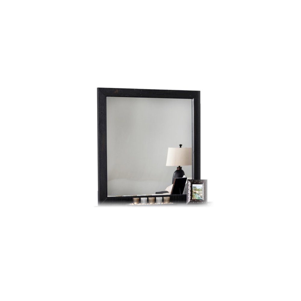 Nova Domus Tabitha Modern Dark Brown Recycled Pine Mirror. Picture 3