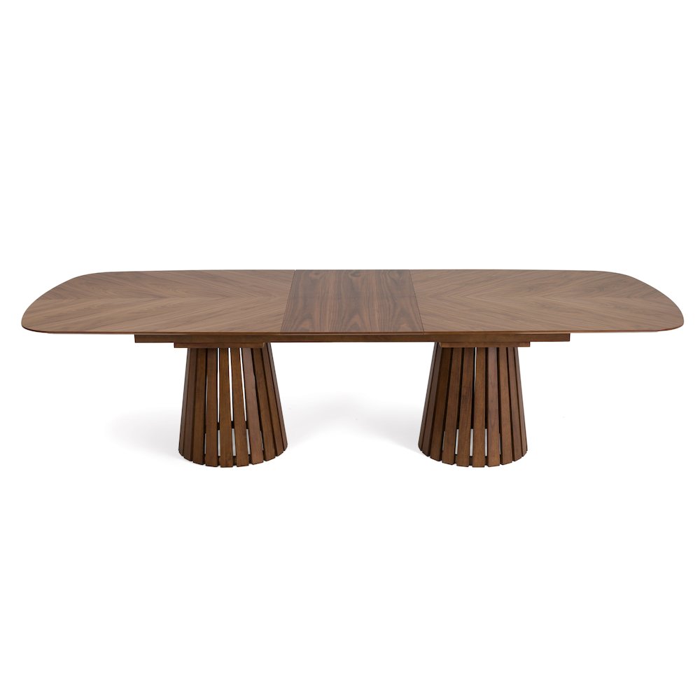 Modrest Truman - Mid-Century Modern Walnut Extendable Dining Table. Picture 2