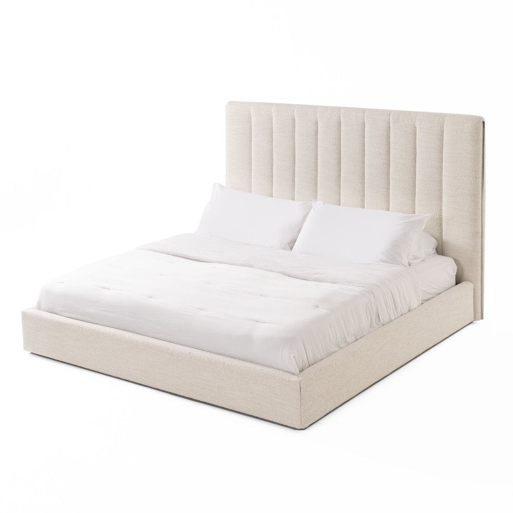Modrest Valhalla - Eastern King Contemporary White Bed. Picture 4