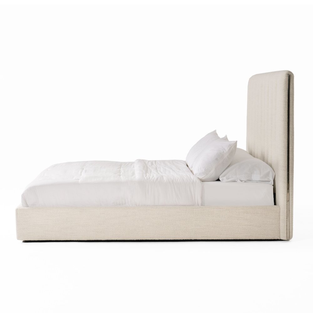 Modrest Valhalla - Eastern King Contemporary White Bed. Picture 5