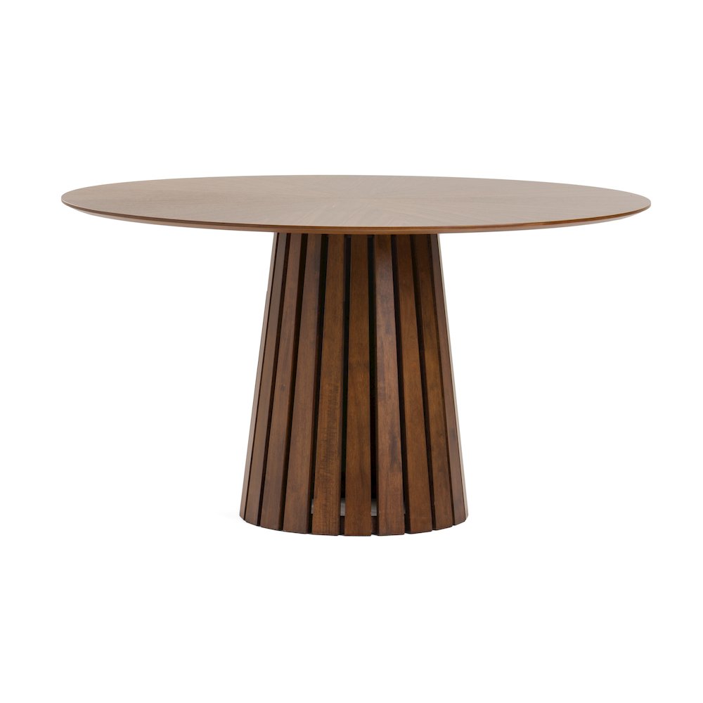 Modrest Weiss - Mid-Century Modern Walnut Round Dining Table. Picture 2
