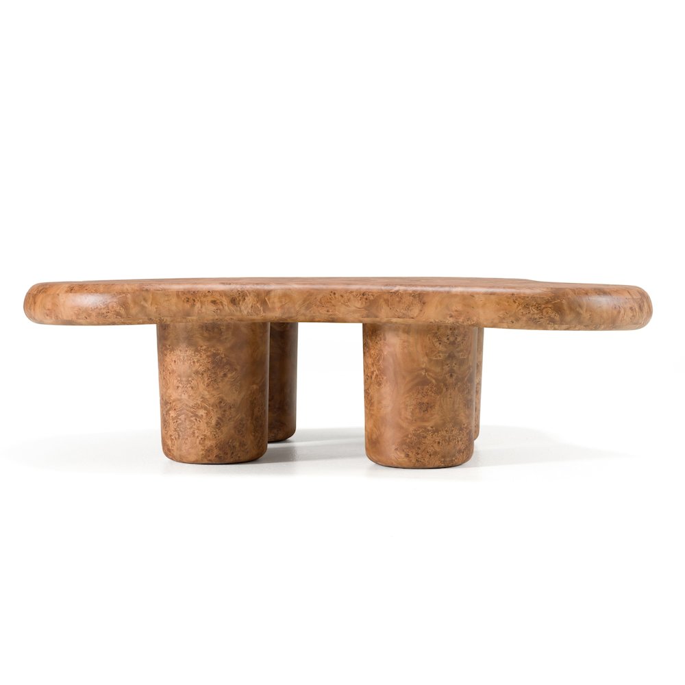 Modrest Weskan - Modern Faux Burl Coffee Table. Picture 2