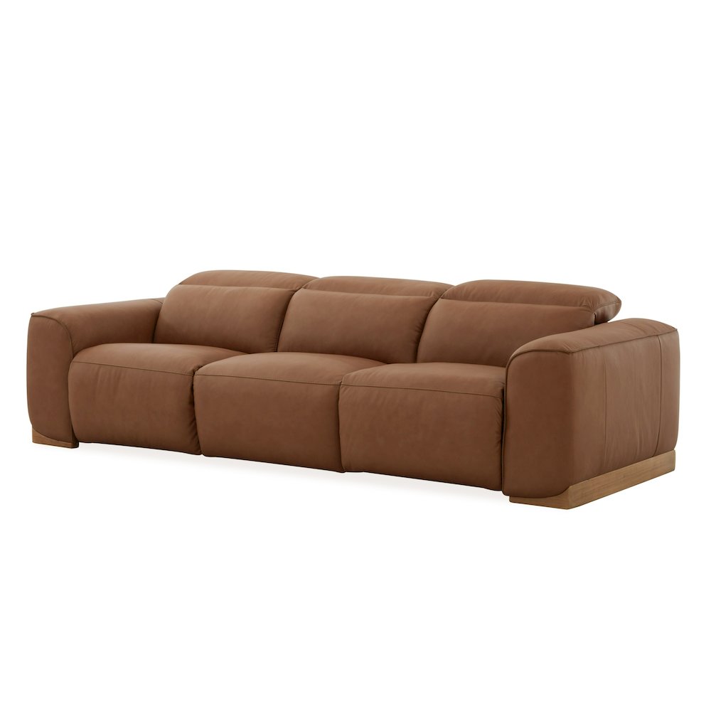 Divani Casa Hagerty - Modern Brown Leather Sofa with 2 Power Recliners. Picture 3