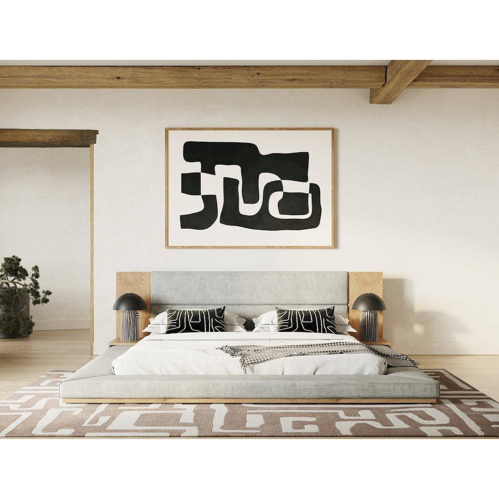 Nova Domus Jagger - California King Modern Natural and Oak Bed. Picture 7