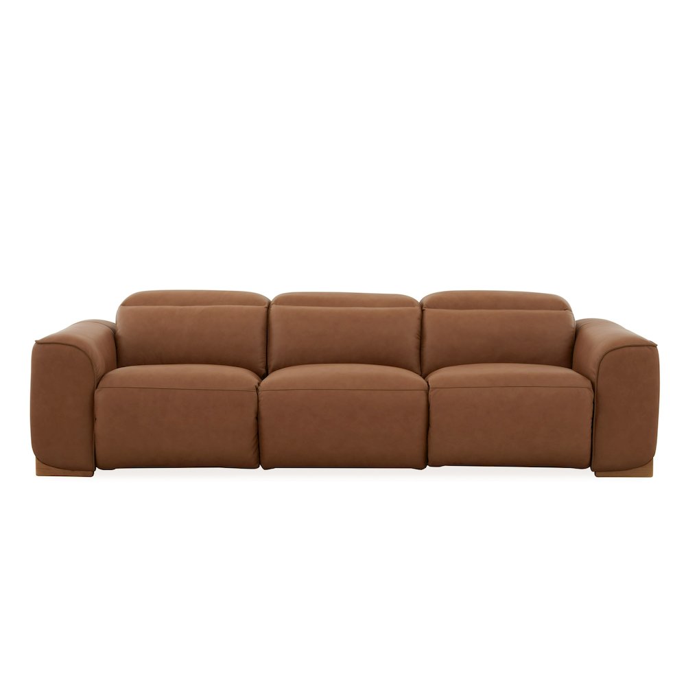 Divani Casa Hagerty - Modern Brown Leather Sofa with 2 Power Recliners. Picture 1