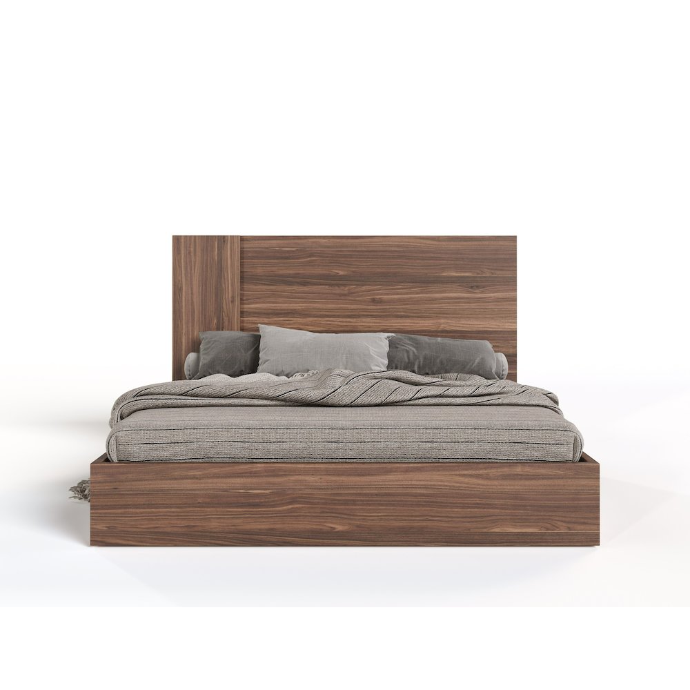 Nova Domus Asus - Eastern King Modern Walnut Bed. Picture 6