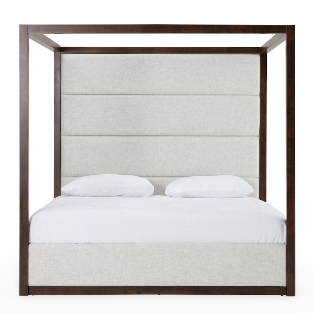 Modrest Manhattan - Eastern King Contemporary Cherry Canopy Bed. Picture 4
