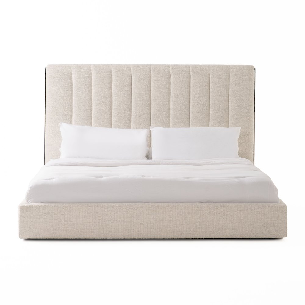 Modrest Valhalla - Eastern King Contemporary White Bed. Picture 2