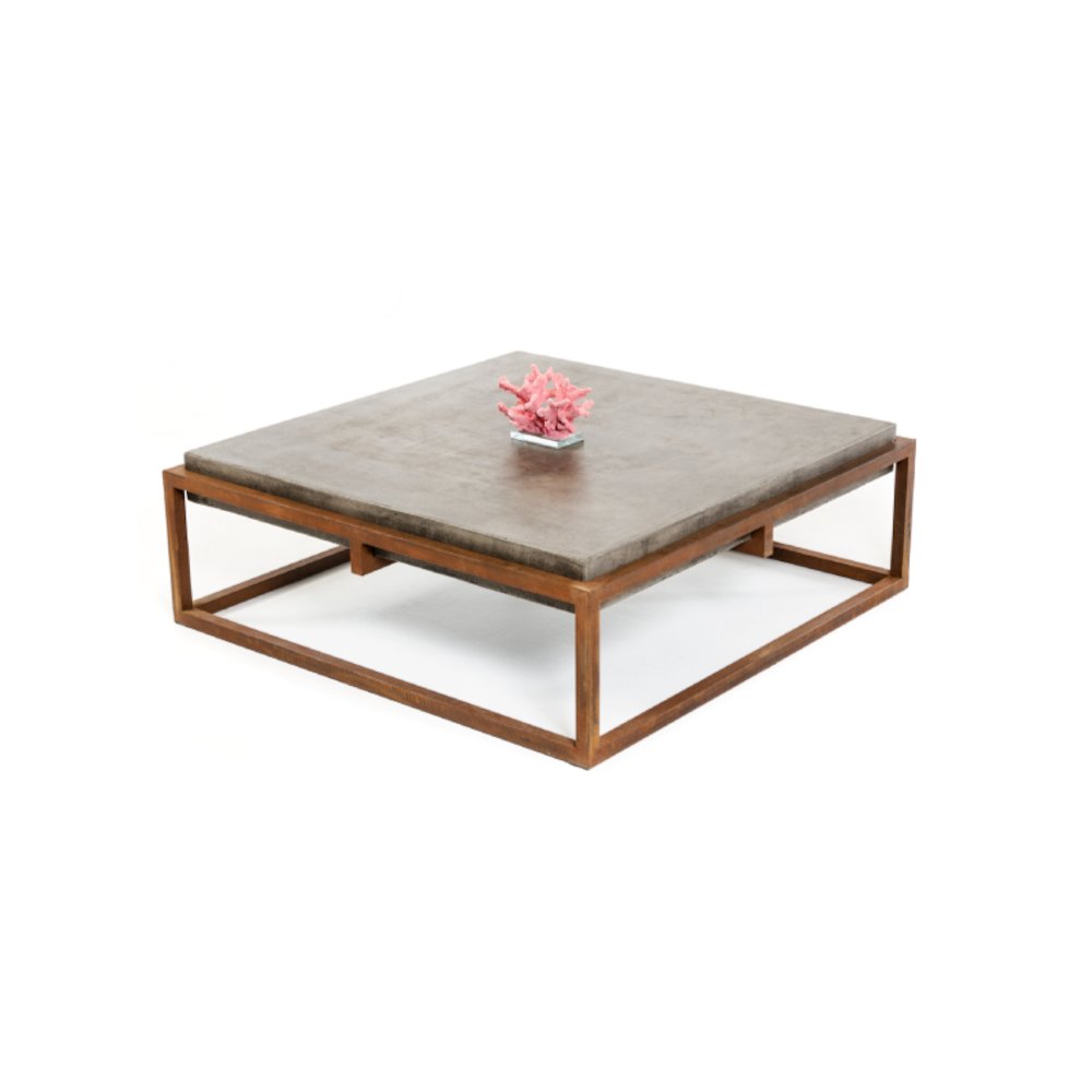 Shepard Modern Concrete Coffee Table. Picture 5