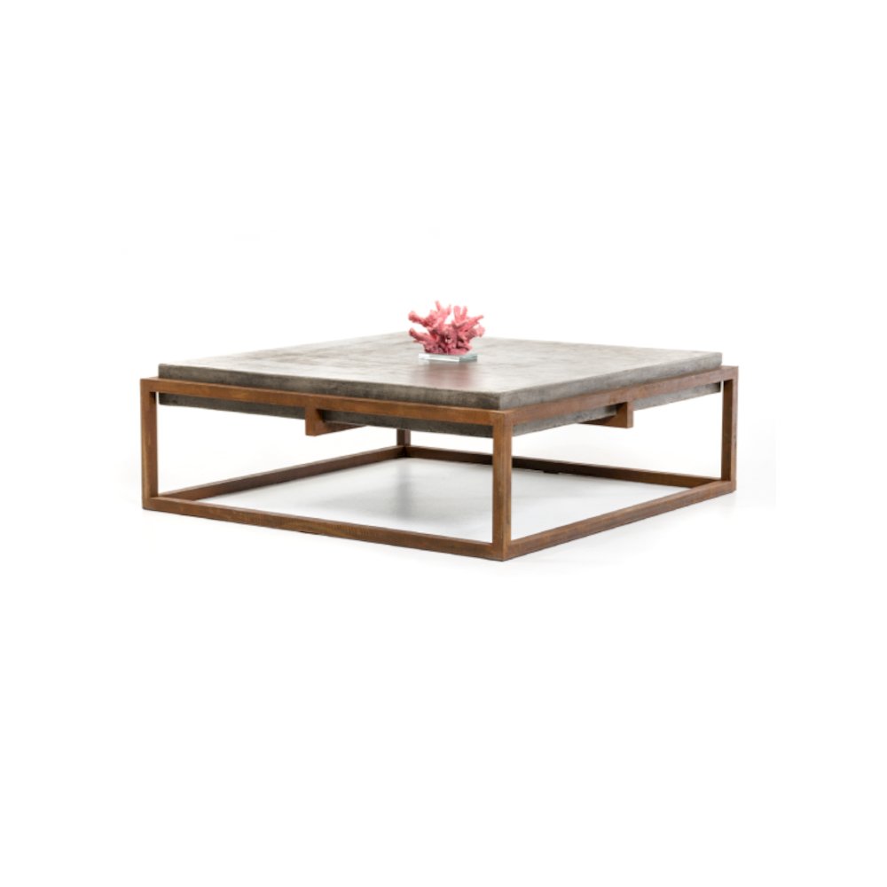 Shepard Modern Concrete Coffee Table. Picture 4